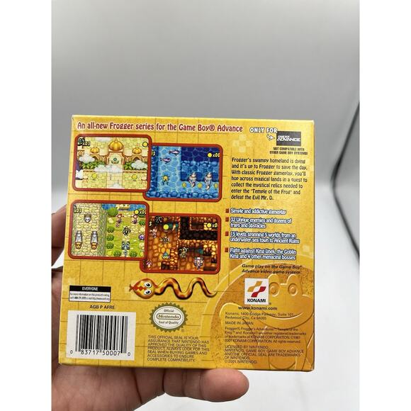 Frogger's Adventures: Temple Of The Frog (Nintendo Game Boy Advance) Complete - Picture 13 of 14